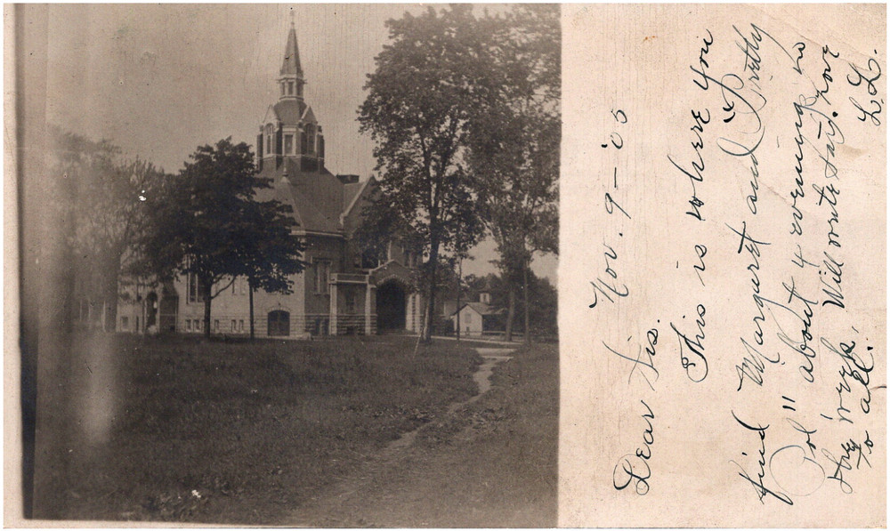 First Baptist Church of Austin Chicago Illinois IL 1905 RPPC Postcard Photo UDB