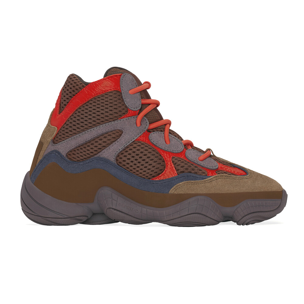 adidas  Yeezy 500 High Top  Mens Brown Sneakers Casual Shoes GW2874