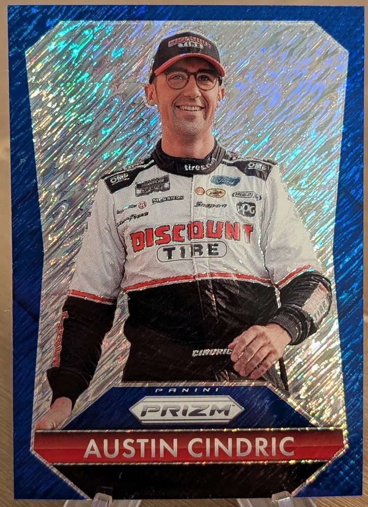2025 Prizm 2016 Flashback FOTL Blue Shimmer SSP 4/10 Austin Cindric
