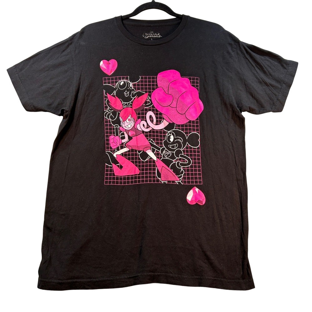 Steven Universe Spinel Graphic T-Shirt Mens Large Black Cartoon Network Movie L