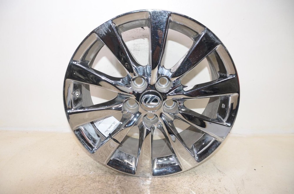 2010 2011 2012 LEXUS LS460 18x7.5 Chrome Alloy 10 Spoke Wheel Rim        906162