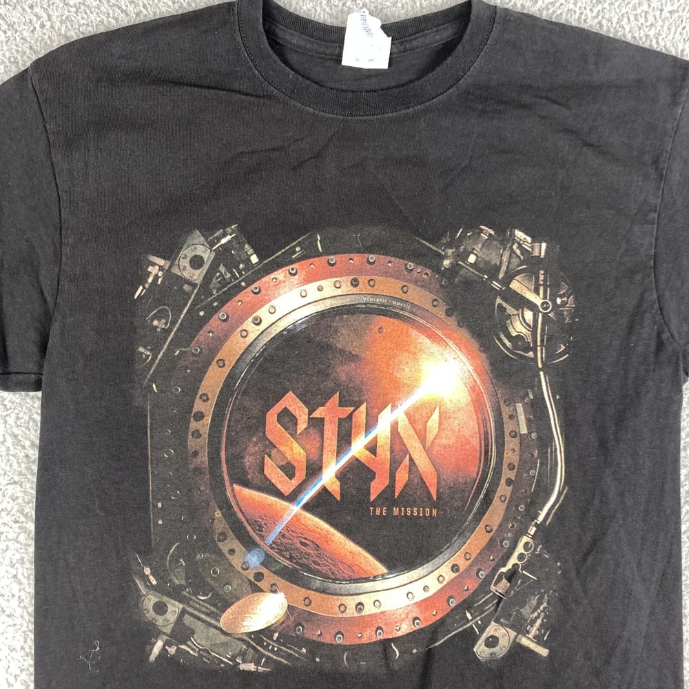 Styx Shirt Mens M The Mission Tour Rock & Roll Band Concert T-Shirt 2019 Live