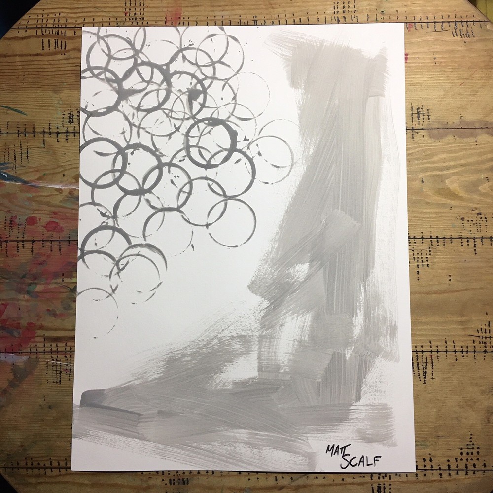 Matt Scalf 18x24 Abstract Modern Decor Contemporary Fine Art Signed Collectible