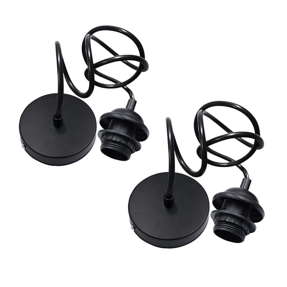 Pendant Light Kit 2pcs Mini Pendant Light Cord Cable Socket E27 Lamp Holder with