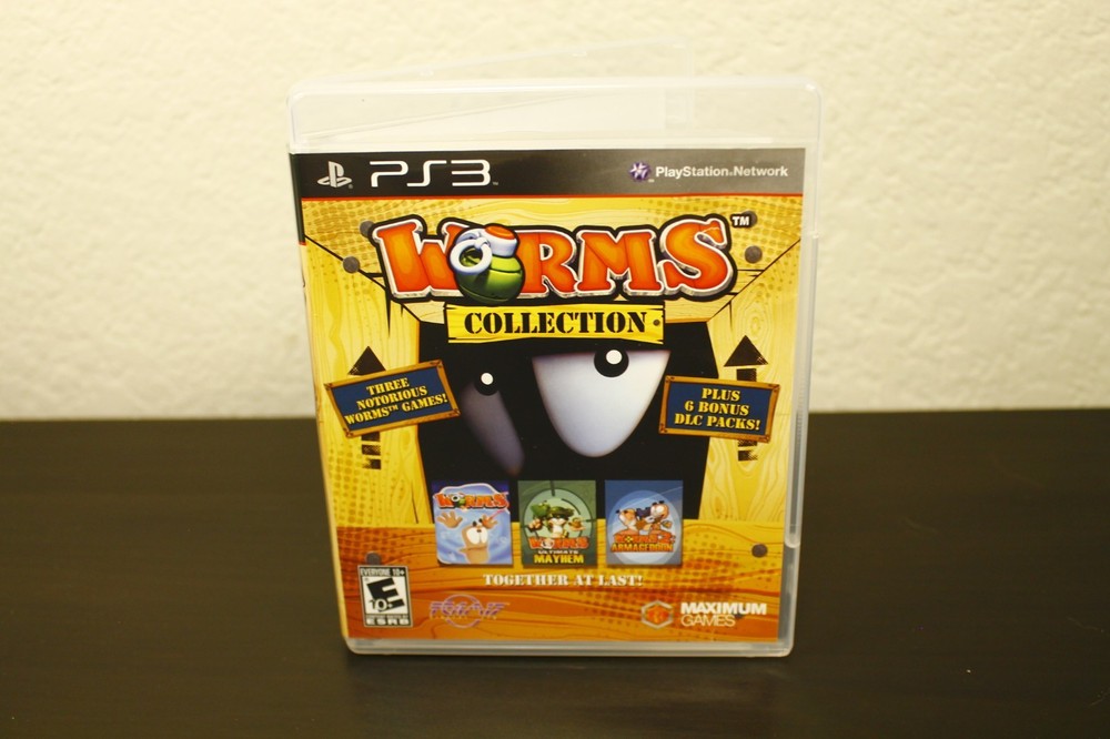 PS3 Worms Collection Game 2012 Strategy NM Disc No Manual - Clean & Tested