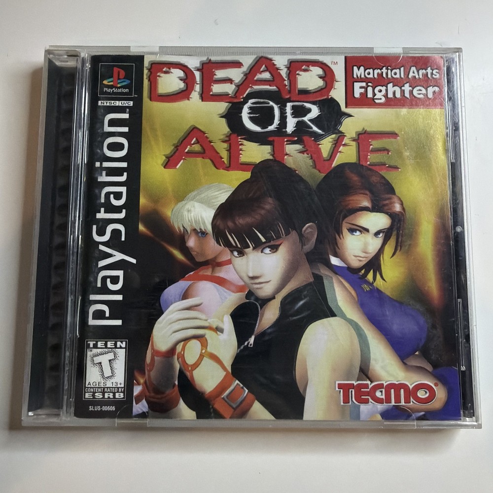 PS1 black label Dead or Alive - Sony PlayStation