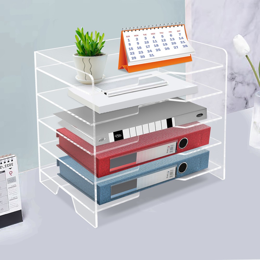For Files Up to 9.5 x 13.5 Inches High-Quality File Storage Tray Desk Organizer