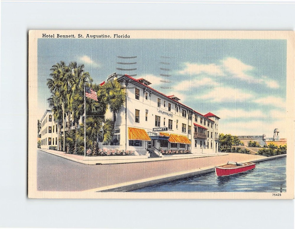 Postcard Hotel Bennett By-The-Sea Saint St. Augustine Florida USA North America