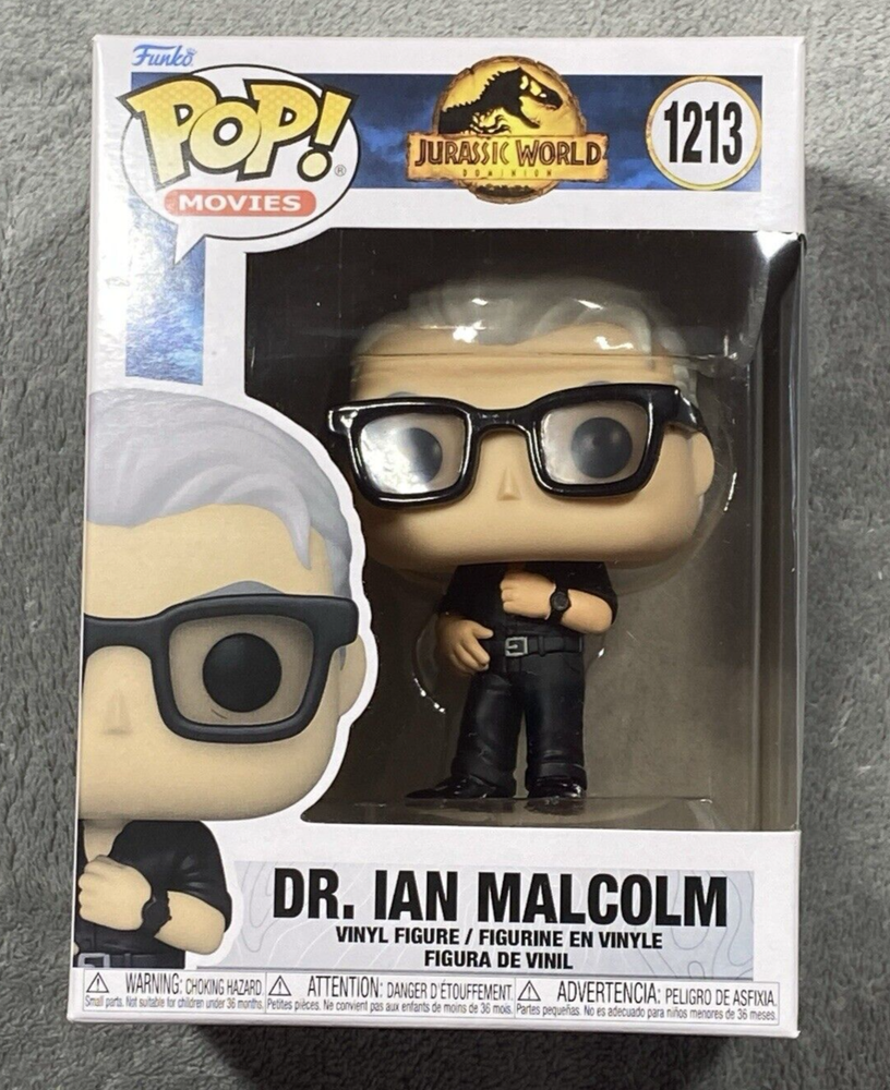 Funko Pop Movies Dr Ian Malcolm # 1213 Jeff Goldblum Jurassic World Chaos Theory
