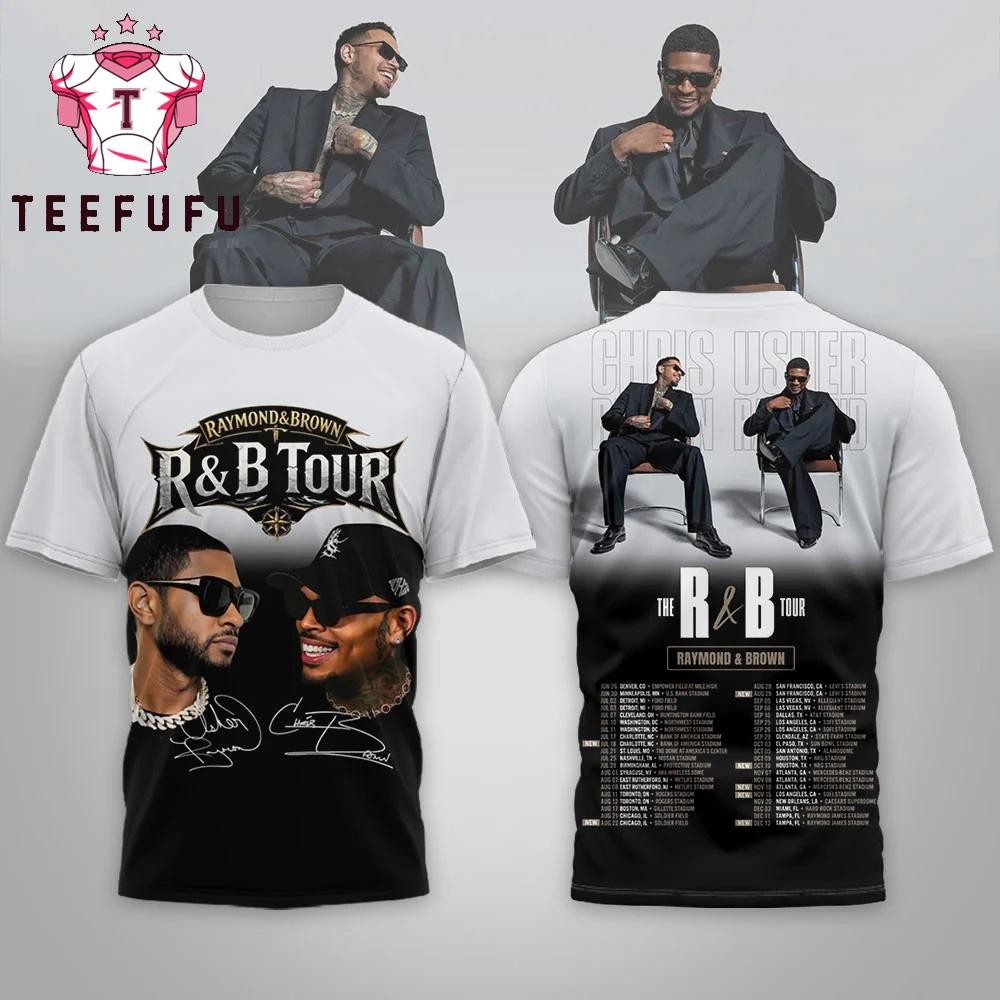Usher Raymond & Chris Brown The R B Tour 2026 T Shirt