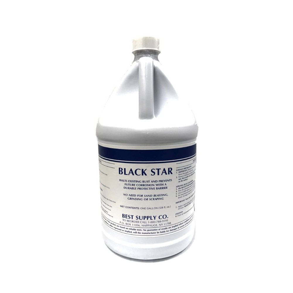 BLACK STAR Rust Converter - Converts Rust on Any Steel Surface - 1 Gallon