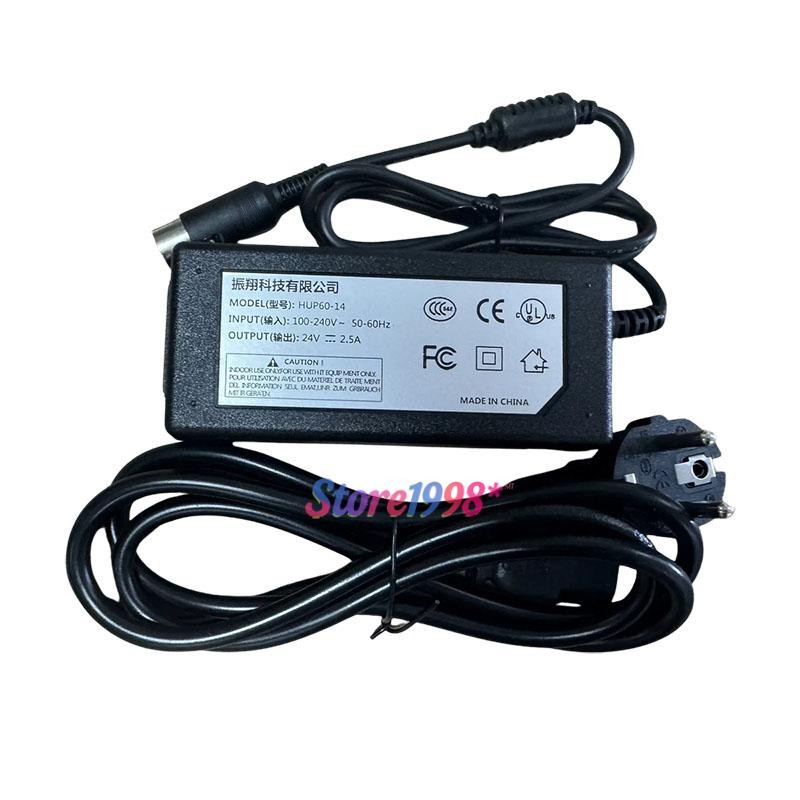 1 Pc. New For HUP60-14 Power Supply Adapter Charger 24V 2.5A 5Pin W/ Power Cord