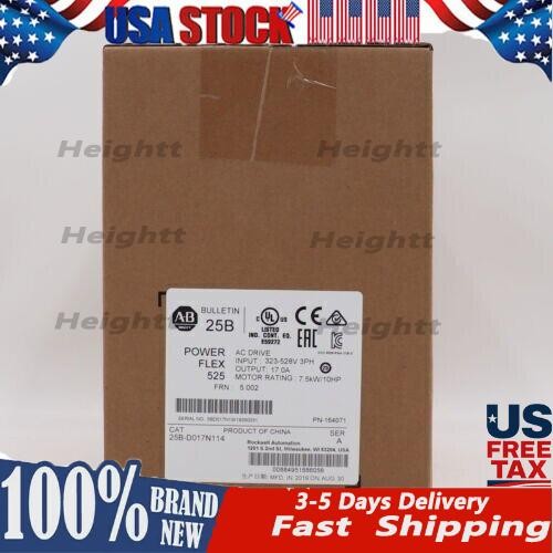 NEW AB Allen-Bradley 25B-D017N114 PowerFlex 525 7.5kW/10HP Sealed US Free Tax