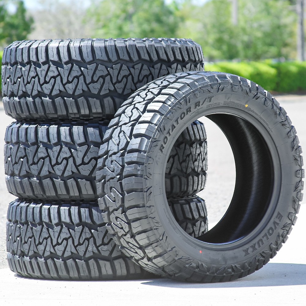 4 Tires Evoluxx Rotator R/T LT 295/55R20 Load E 10 Ply RT Rugged Terrain