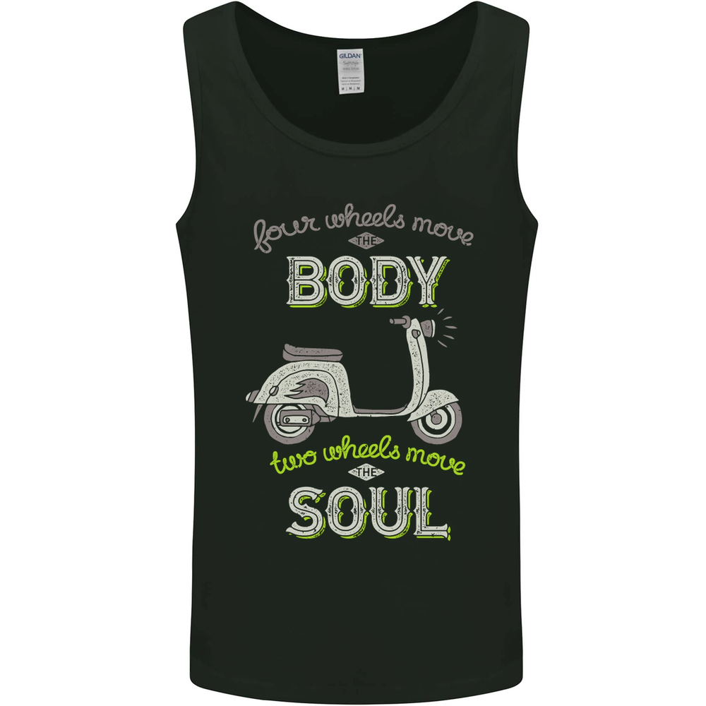 Funny Scooter Graphic 4-Wheel Body Move Vest Tank Top for Men