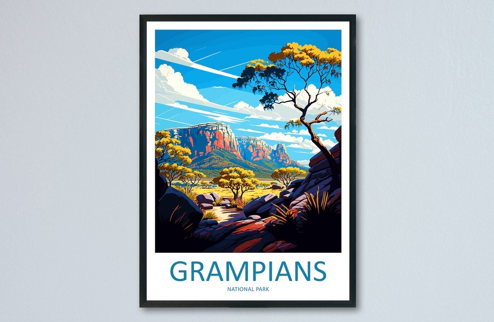 Grampians National Park Travel Print Wall Art Grampians Wall Hanging Home Dcor