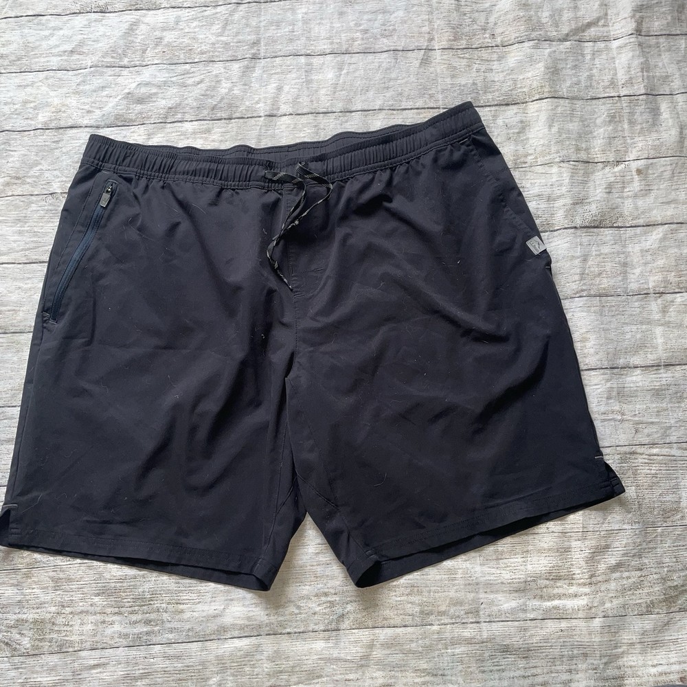 LL Bean Men’s Pull On Shorts 38” X 9” Black B1