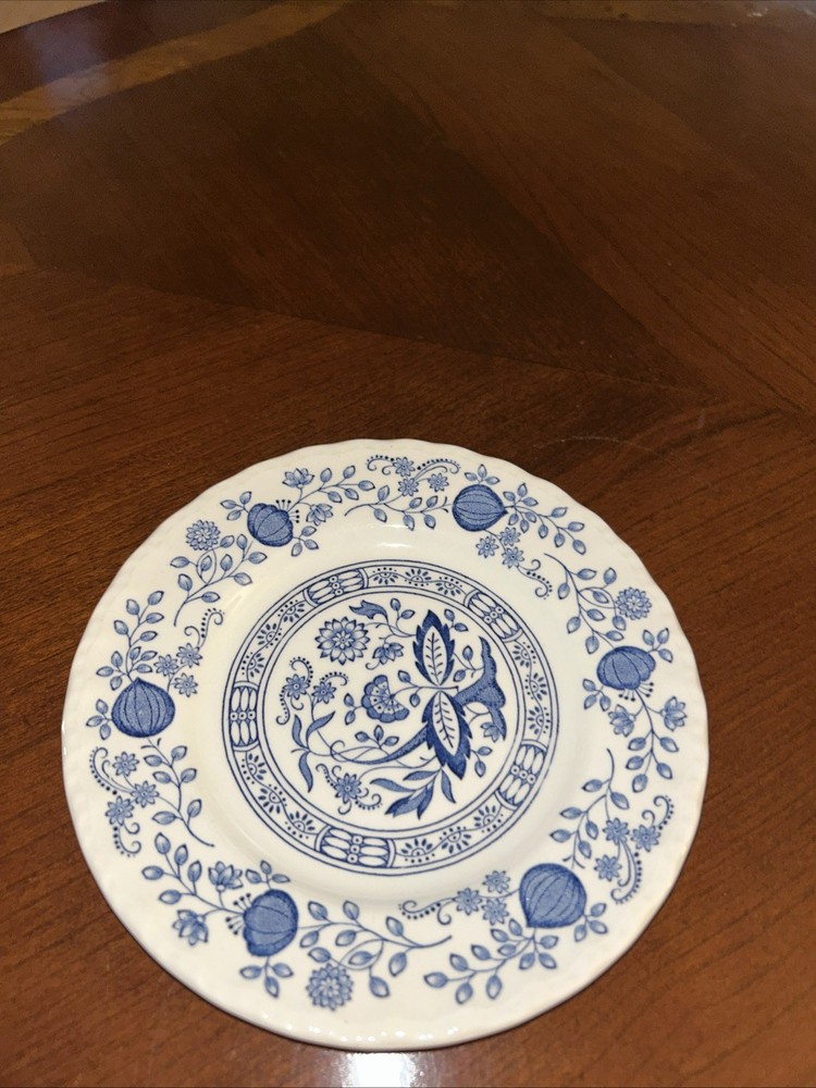 Enoch Wedgwood (Tunstall) BLUE ONION Bread & Butter Plate