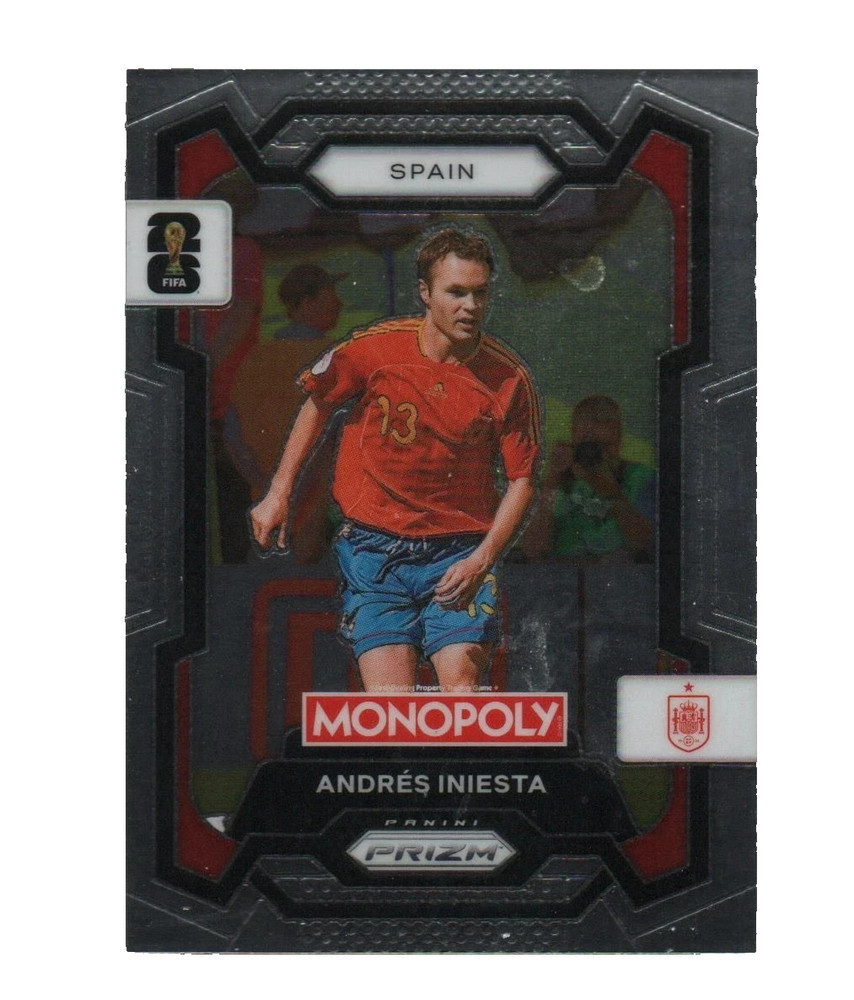 2026 Prizm Monopoly FIFA World Cup Soccer Andres Iniesta #43 Spain