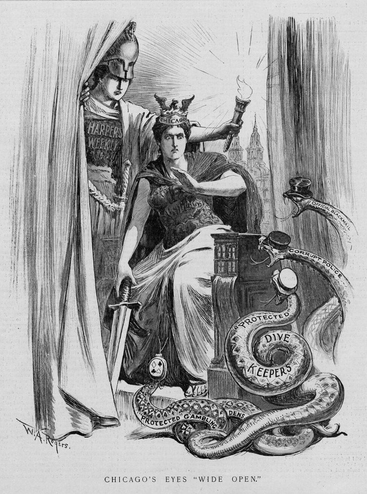 CHICAGO SERPENTS, SNAKE, CORRUPT POLICE, OFFICIAL BLACKMAIL, PROTECTED GAMBLING