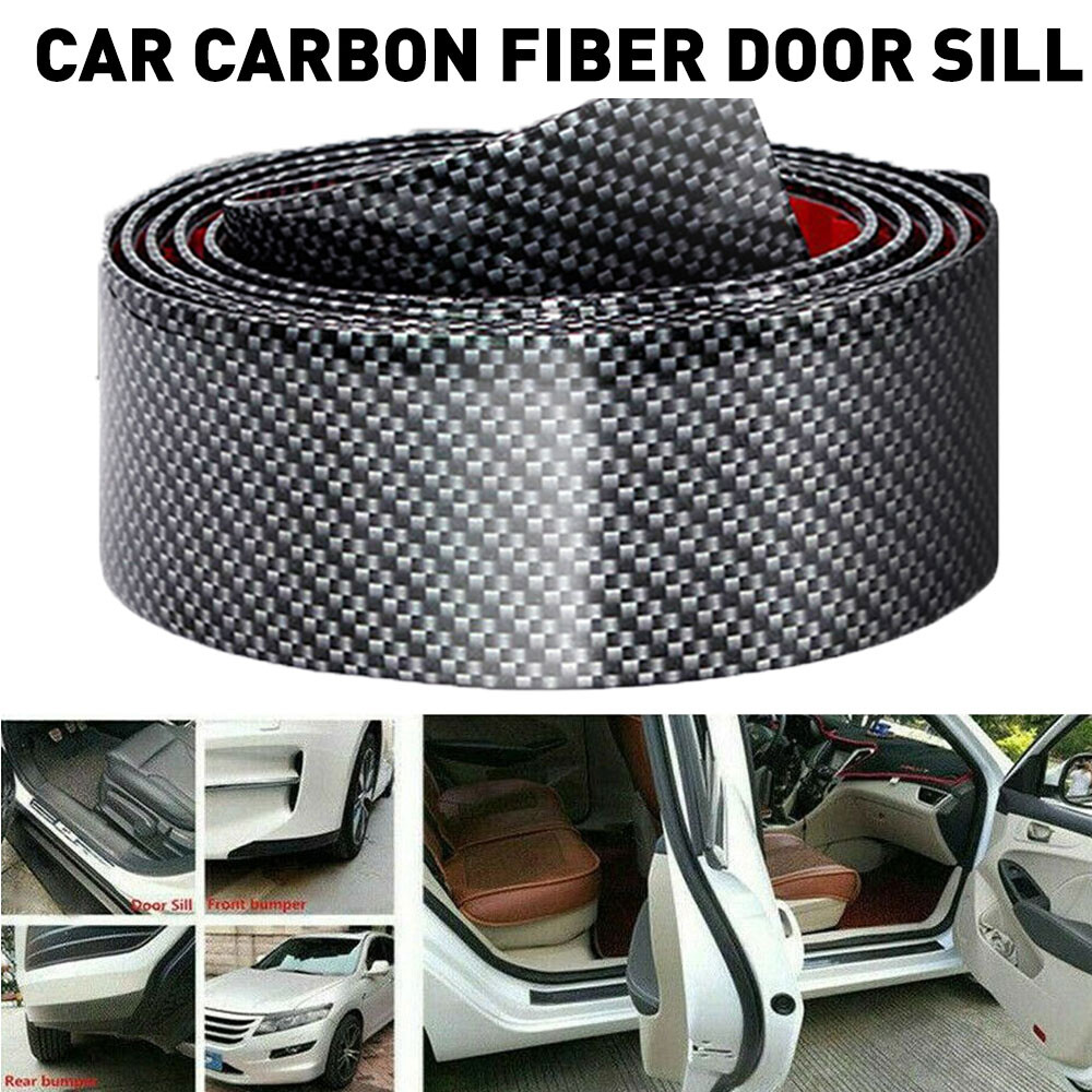 2M Car Scuff Sill Cover Plate Door Protector Sticker Bumper Anti Scratch Strip