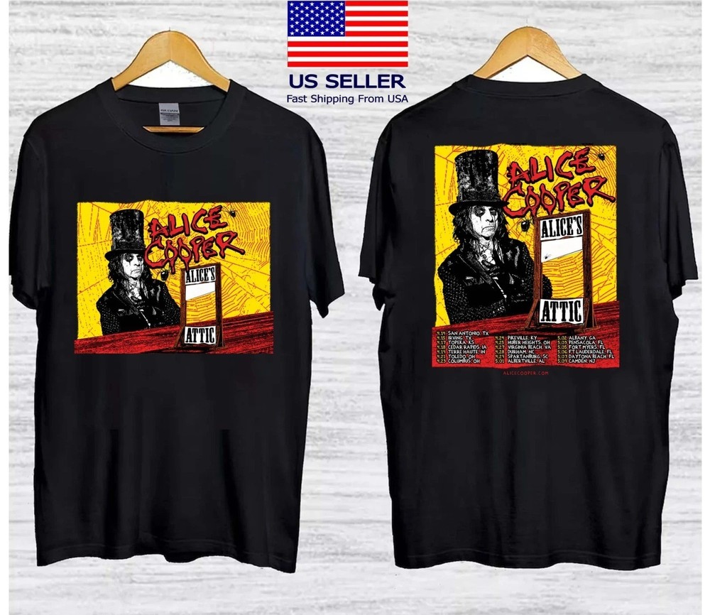 Alice Cooper Alice’s Attic 2026 Tour Date Multicolor T-Shirt,