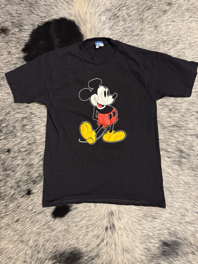 🎩 Vintage 80s Mickey Mouse Disney Tee (Made in USA) – Medium