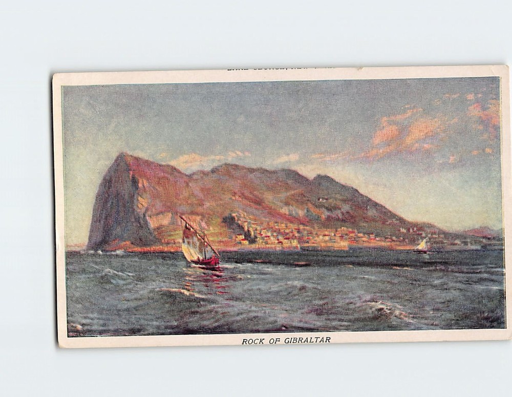 Postcard Rock Of Gibraltar Europe
