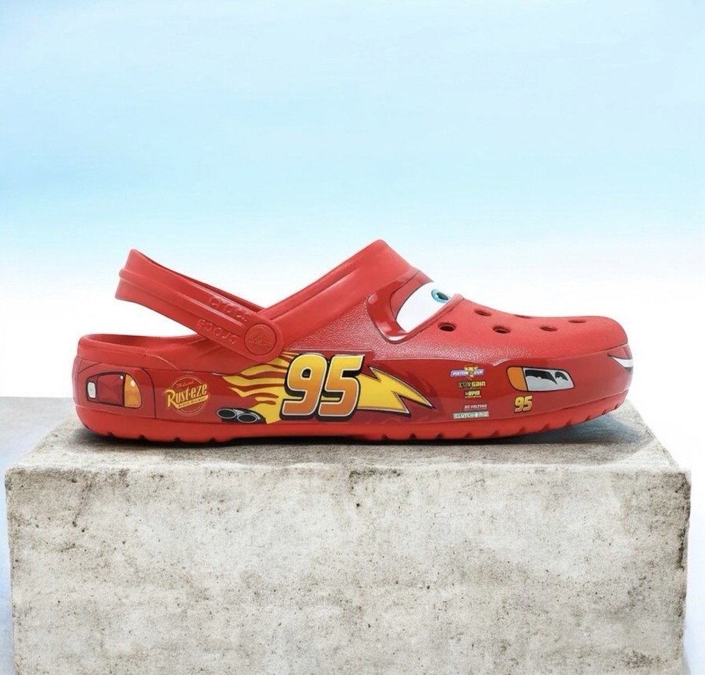crocs lightning mcqueen Size 8 Men’s. 10 Women’s Limited Edition