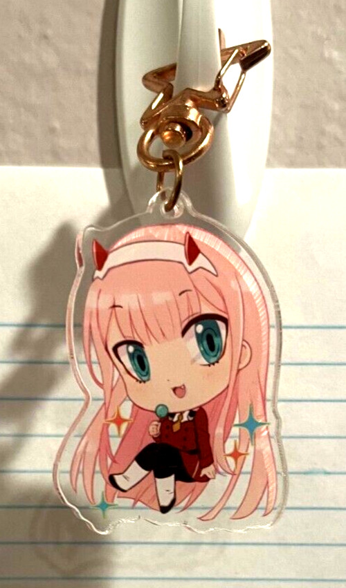 Darling in the Franxx Zero-Two Acrylic Double Sided Keychain Charm