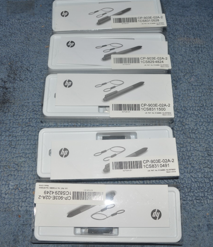 Lot of 5 HP Chromebook Stylus Pen CP-903E-02A-2 927528-001