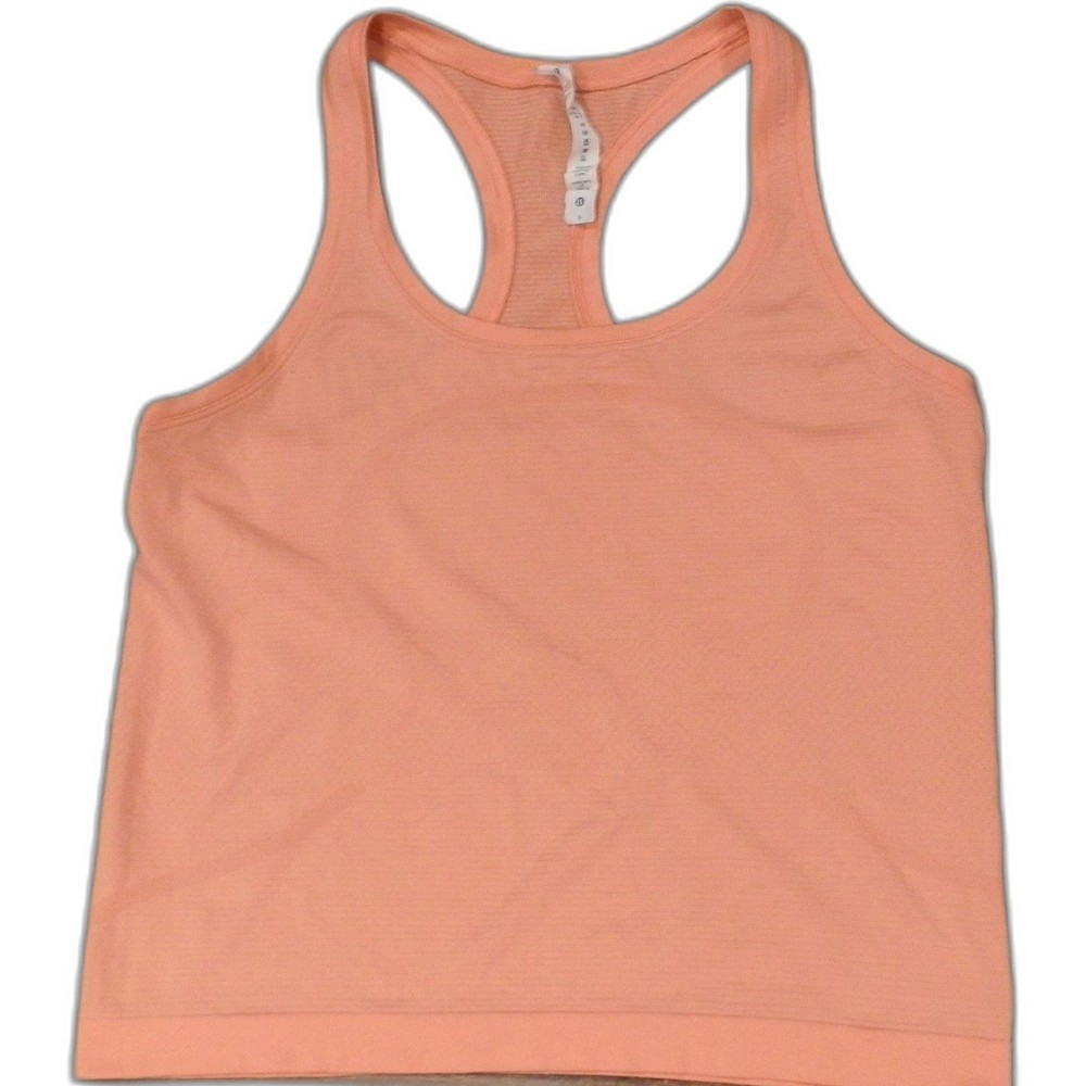 Lululemon Athletica Swiftly Tech Orange Crop Tank Top Women's Size 8