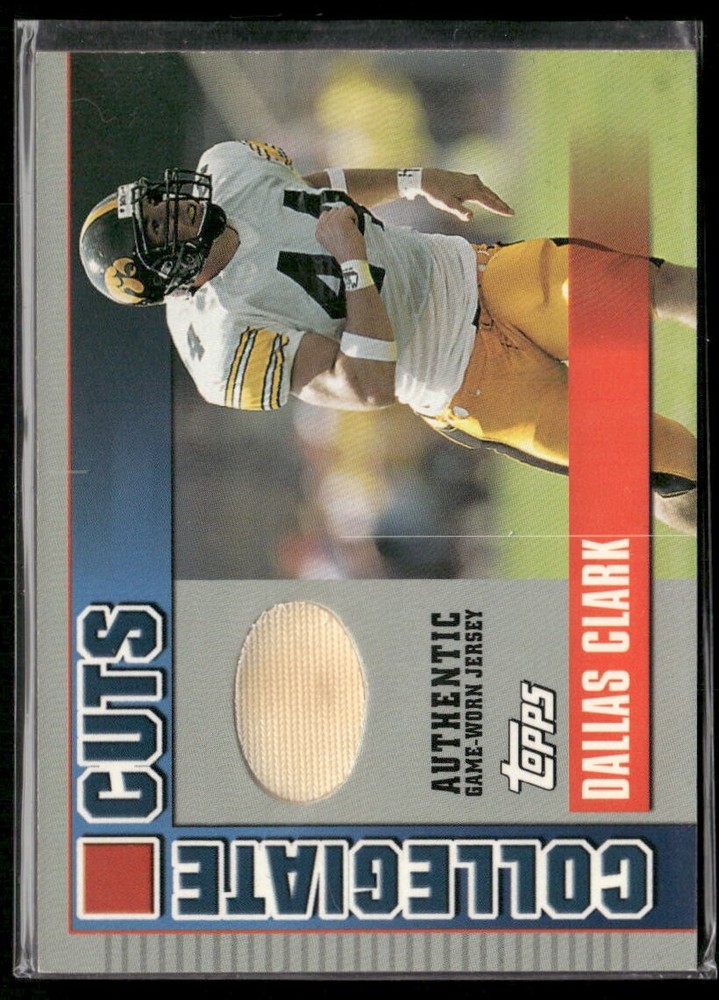 2003 Topps DPP Collegiate Cuts Dallas Clark RC #CC-DC Rookie Card