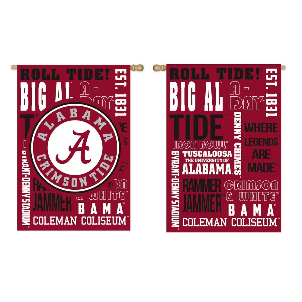 Alabama Crimson Tide Premium Double-Sided Garden Flag for Fans