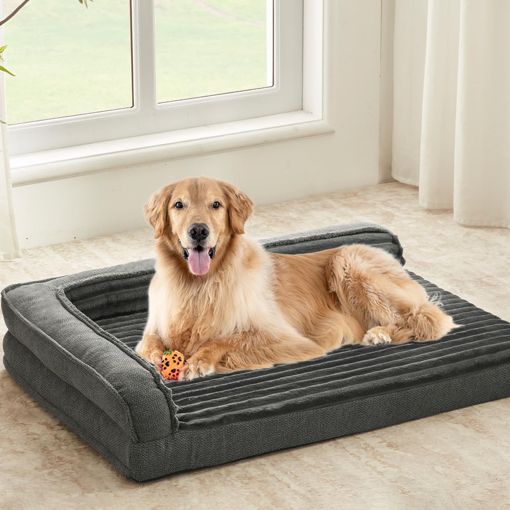 Orthopedic waterproof egg foam dog sofa bed for large and XLarge dogs