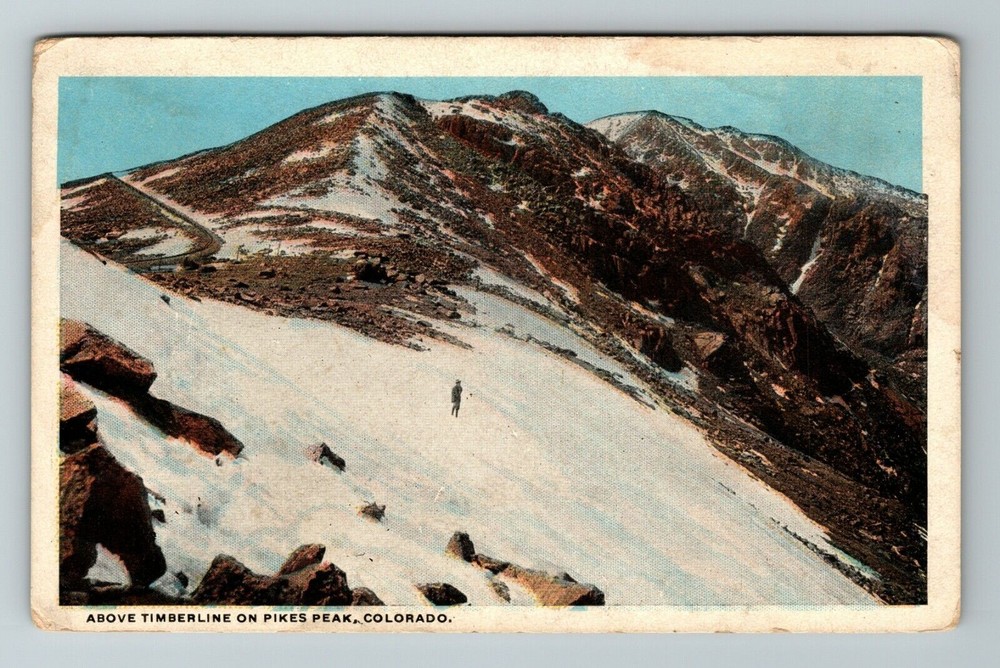 CO-Colorado, Above Timberline On Pikes Peak, Aerial Scenic, Vintage Postcard