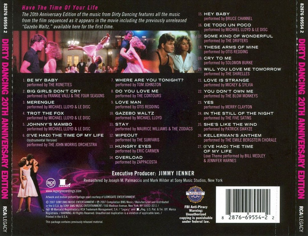 ORIGINAL SOUNDTRACK - DIRTY DANCING [20TH ANNIVERSARY EDITION] NEW CD