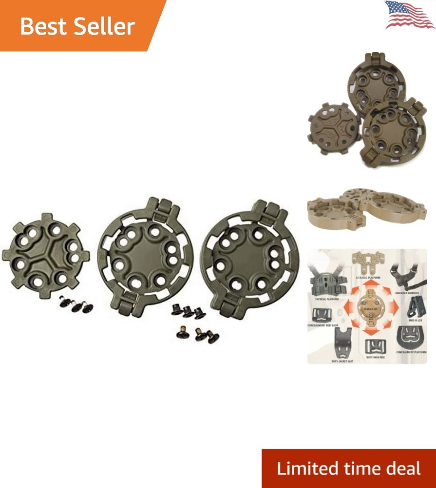 Holster Quick Disconnect Kit - Move & Adjust Gear Effortlessly - 2 Female/1 Male