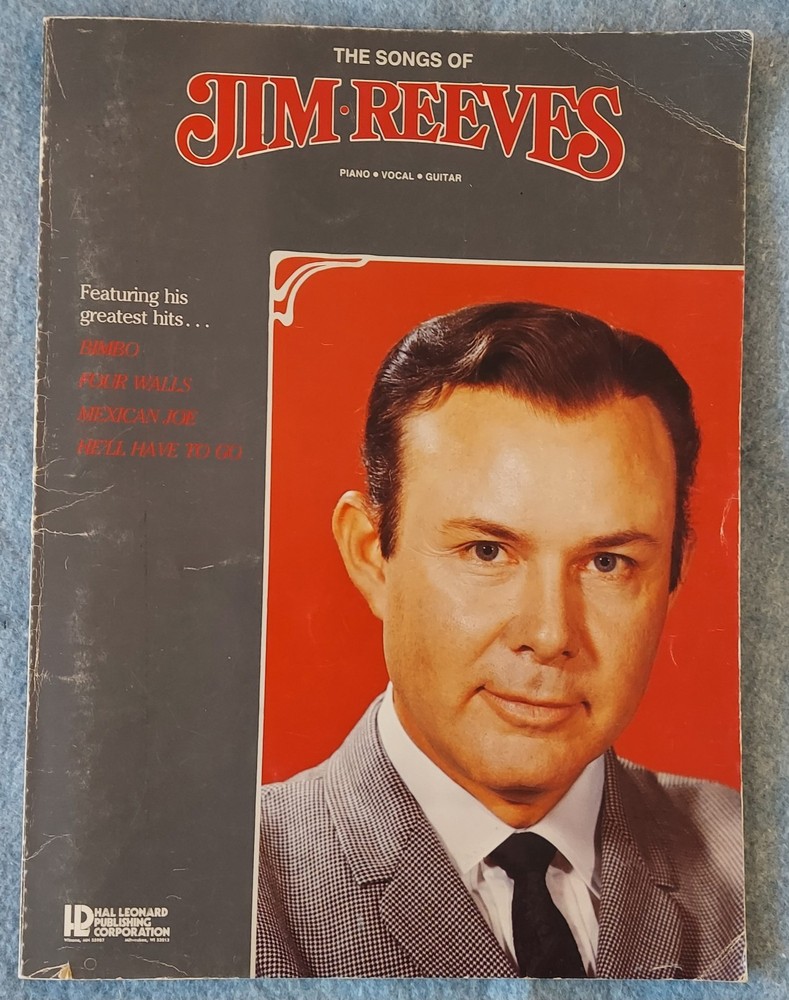 The Songs of Jim Reeves, Piano - Vocal - Guitar Greatest Hits Country Nashville