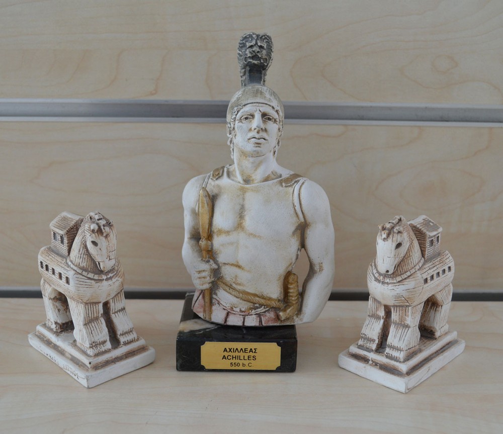 Achilles trojan horses sculpture set artifacts-image