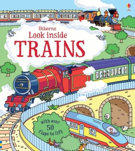 Look Inside Trains, Hardcover by Frith, Alex; King, Colin (ILT), Like New Use...
