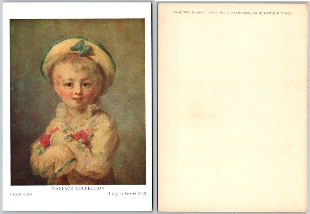 Continental Wallace Collection Pierrot Postcard