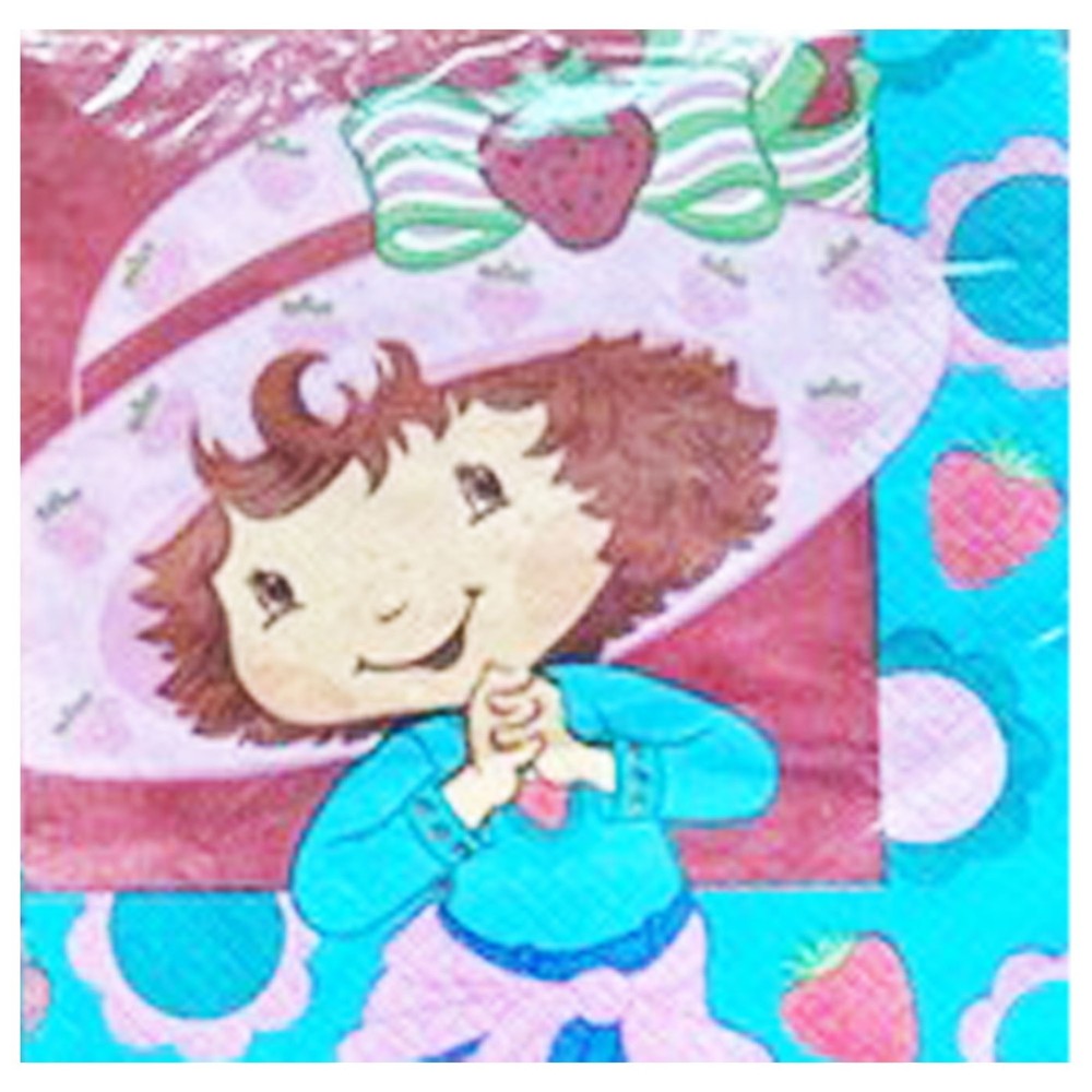STRAWBERRY SHORTCAKE  'Best Friends' SMALL NAPKINS (16)  Party Supplies Cake