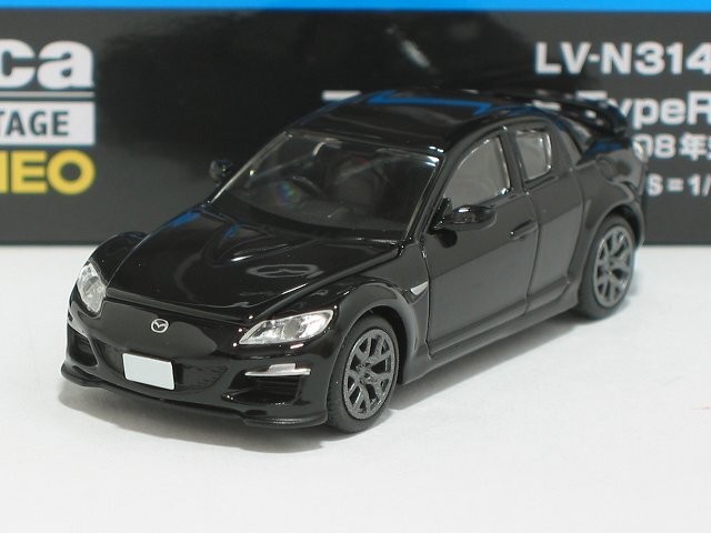 Tomytec Tomica Limited Vintage NEO Mazda RX-8 Type RS 2008 Black 1/64 LV-N314c