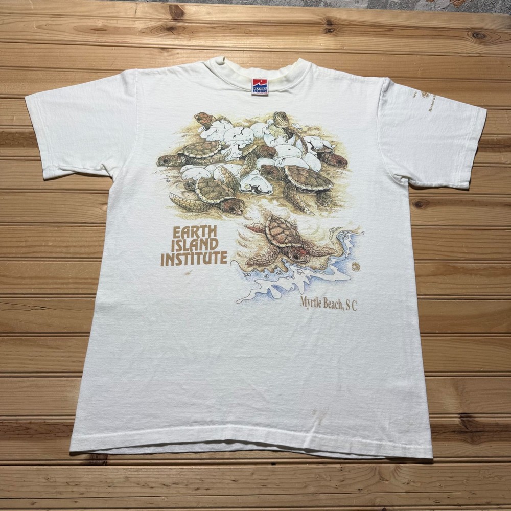 Vintage 1989 Earth Island Institute Sea Turtle Restoration Project T-Shirt Large