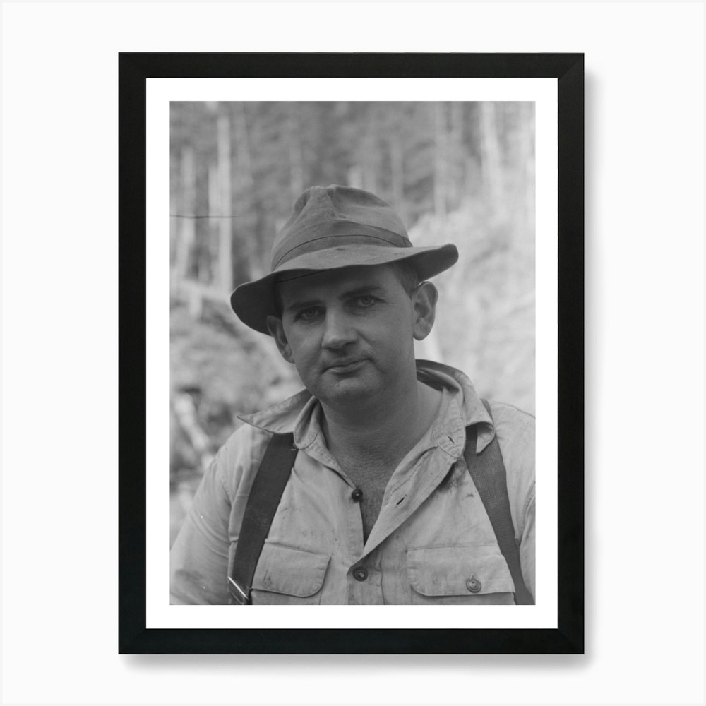 Lumberjack Long Bell Lumber Company Framed Wall Art Canvas Print