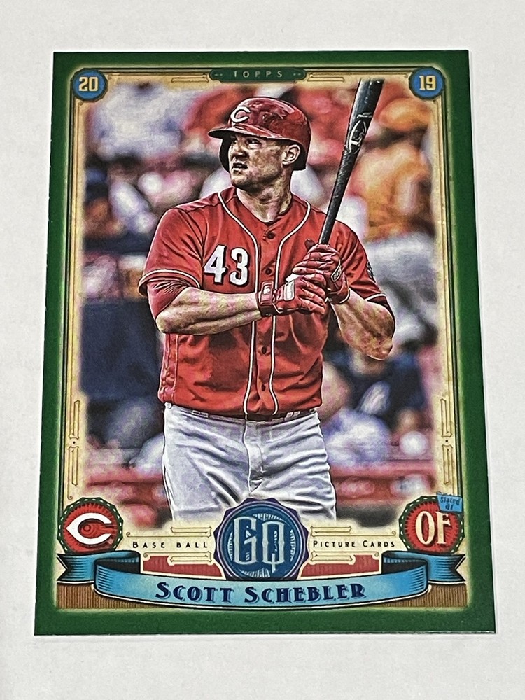 2019 Topps Gypsy Queen Baseball Green #140 - Scott Schebler - Cincinnati Reds