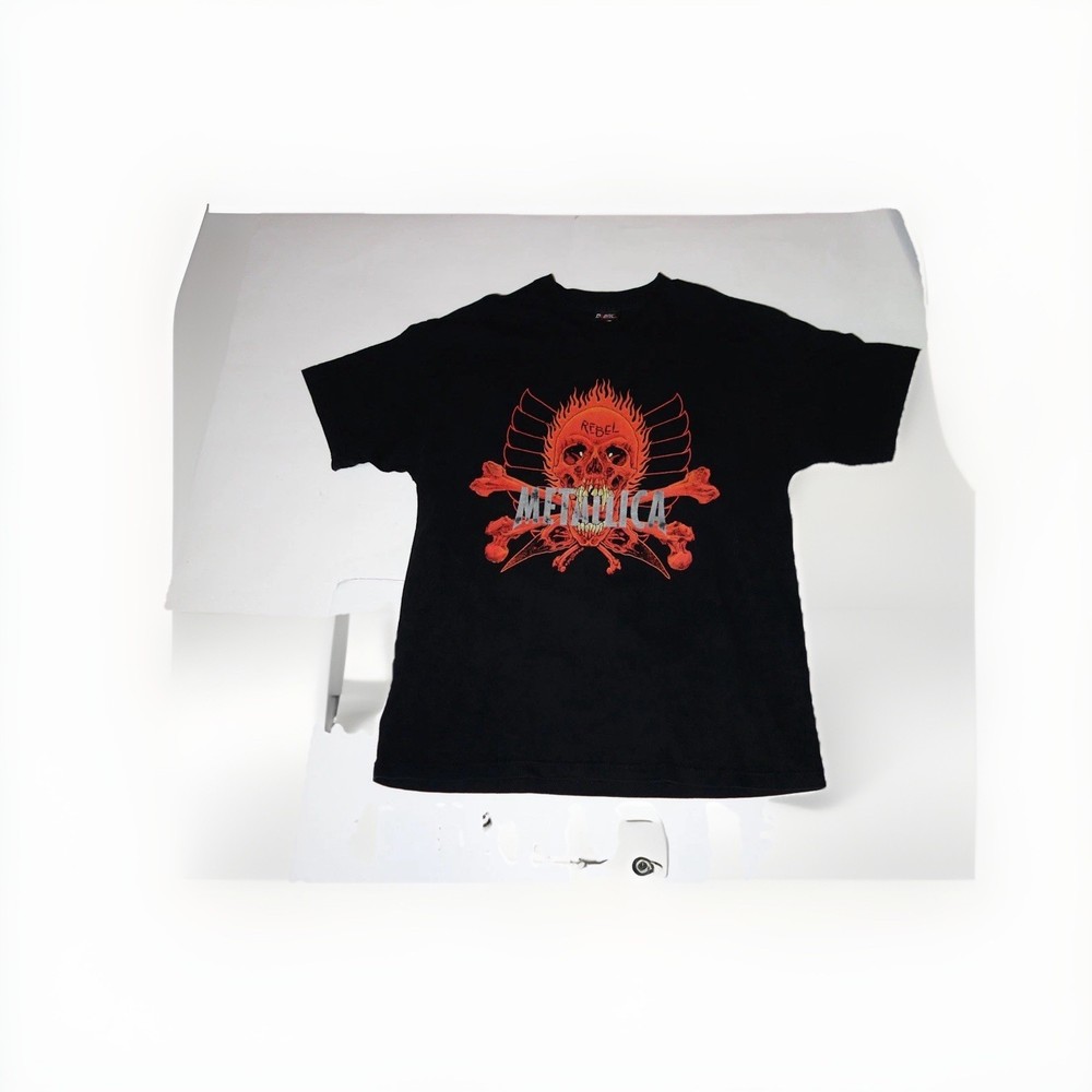Metallica Rebel Pushead T-Shirt Giant XL VTG 90s Rock Band Grunge Metal