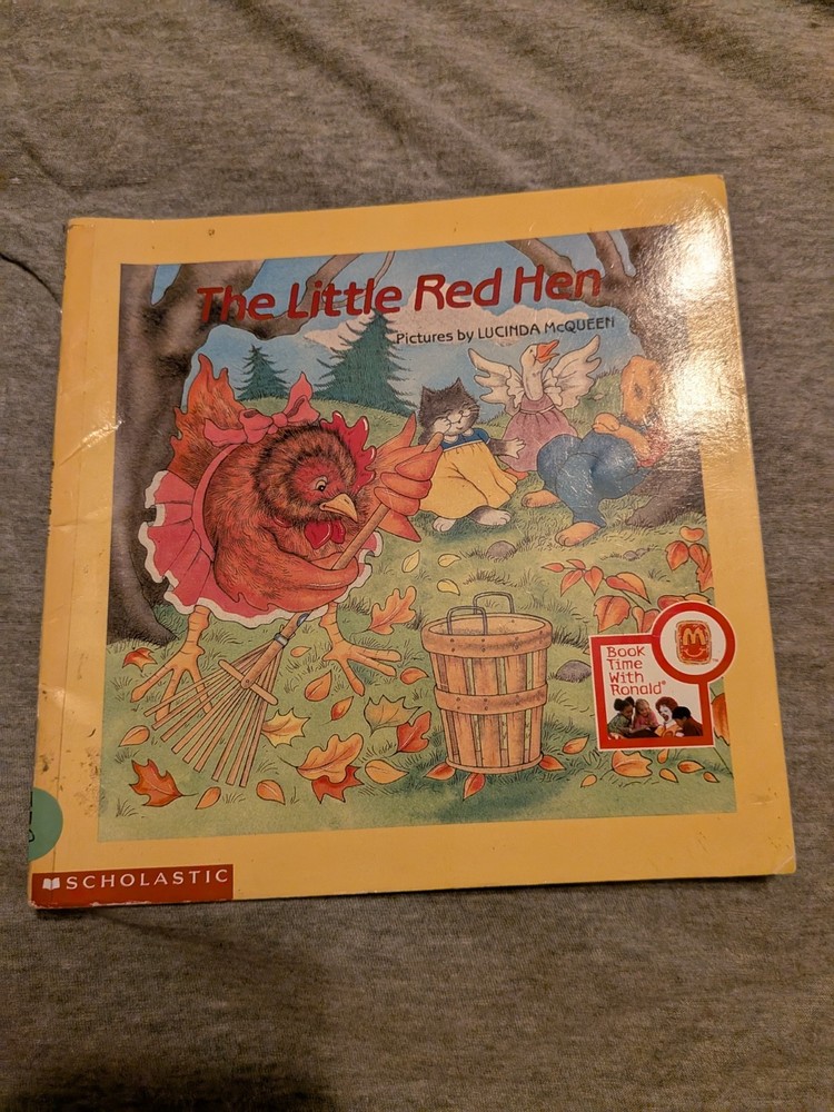 The Little Red Hen by Lucinda McQueen Scholastic 1985 Paperback Like New Kids