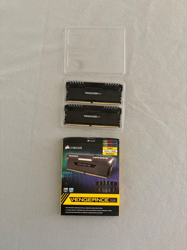 Corsair Vengeance RGB DDR4 16GB 2x8GB 3000MHz CL15 Desktop RAM Kit Tested OG Box